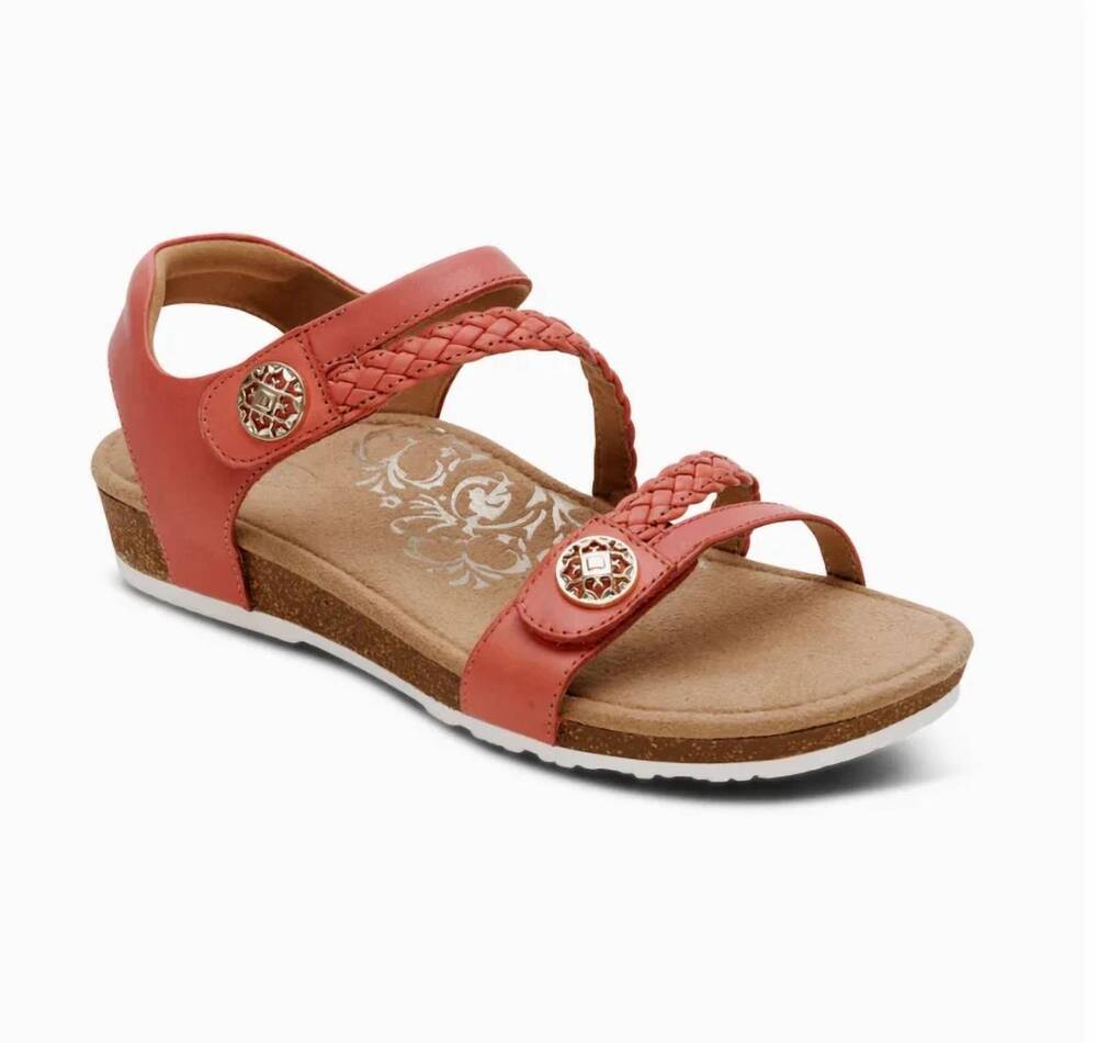 NEW AETREX women's jillian sandal in antique rose
